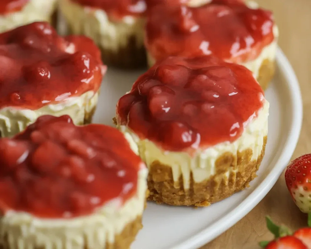 High protein cheesecake bites, gluten-free, healthy dessert option with 9g protein each.